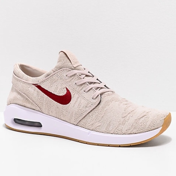 Nike Air Max Janoski 2 SB Desert Sand Team Red NWT - Picture 1 of 7